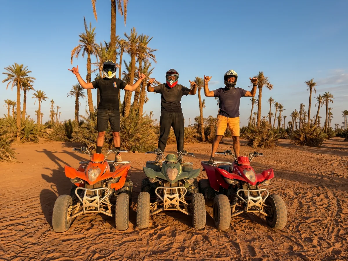 Quad dans la Palmeraie